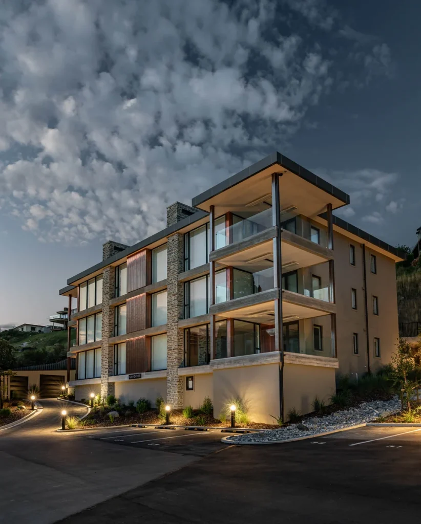 Marina Terrace Wanaka lakeside apartment view