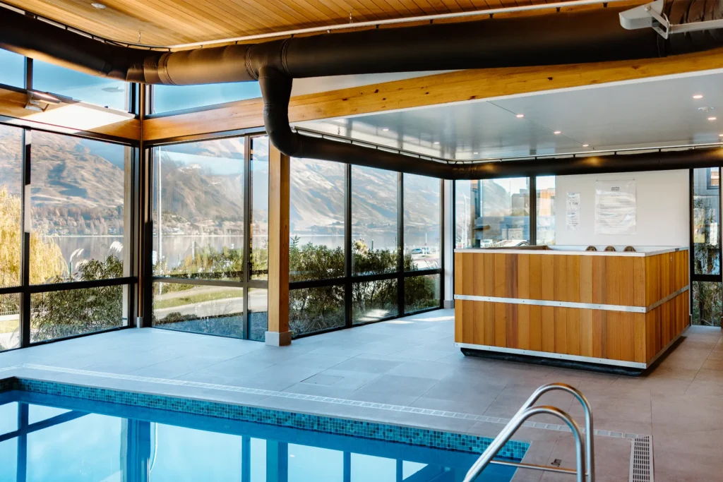 Heated indoor swimming pool